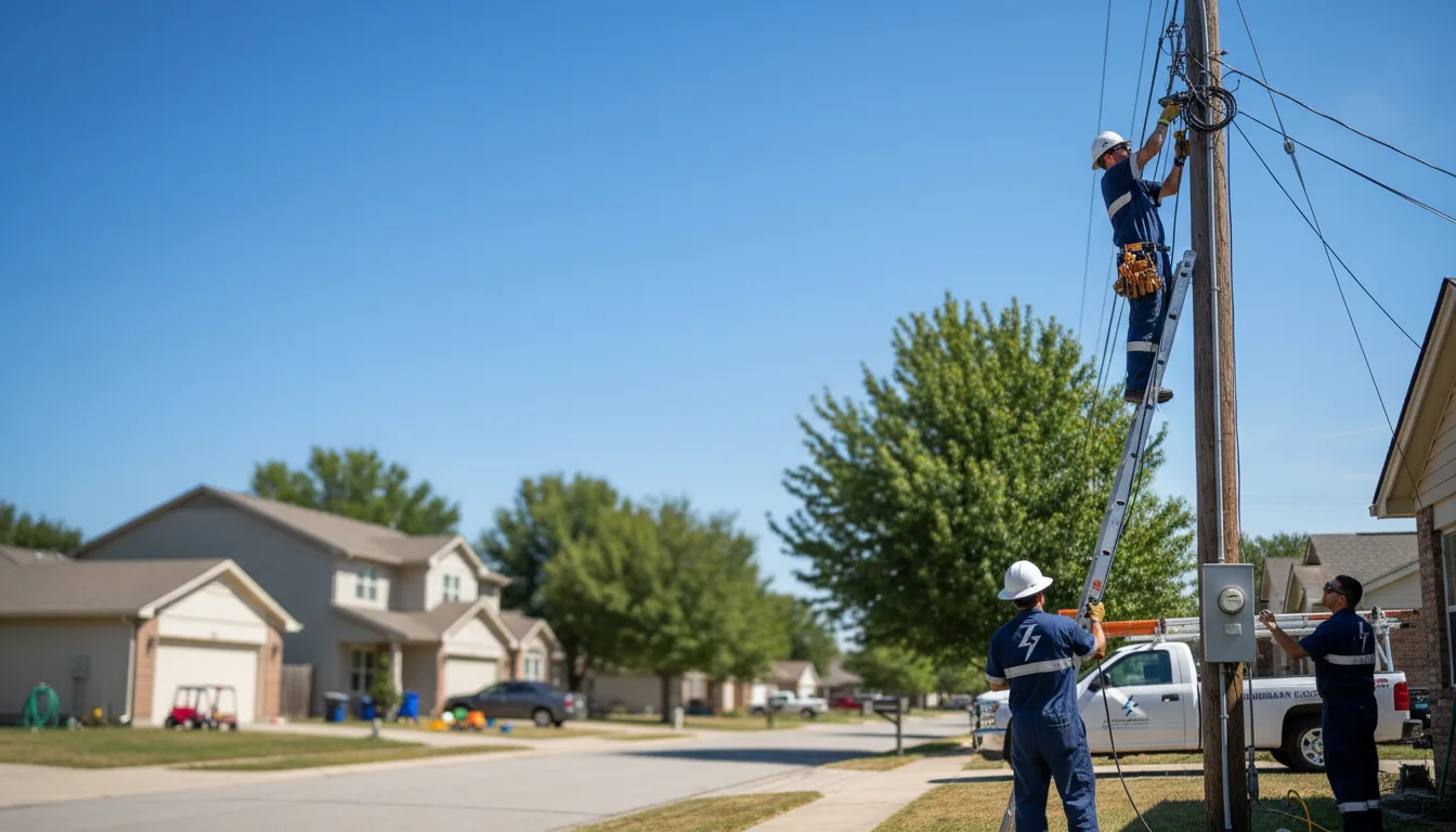 Residential electrician providing installation services in Avis, PA